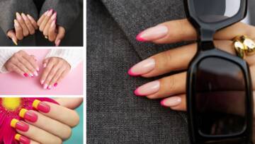 Paznokcie na wiosnę - różowy french