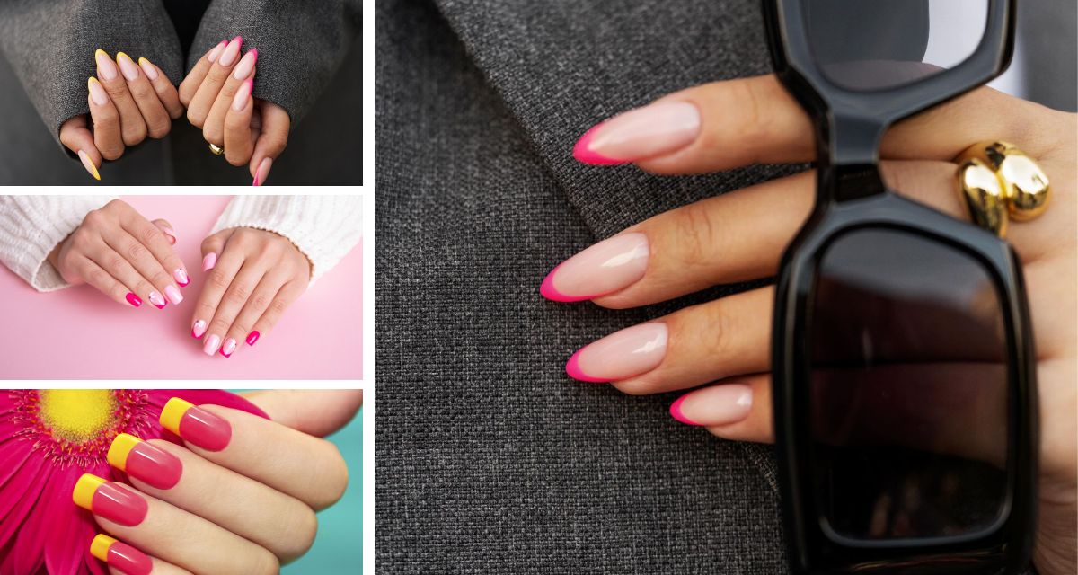 Paznokcie na wiosnę - różowy french Paznokcie na wiosnę - różowy french