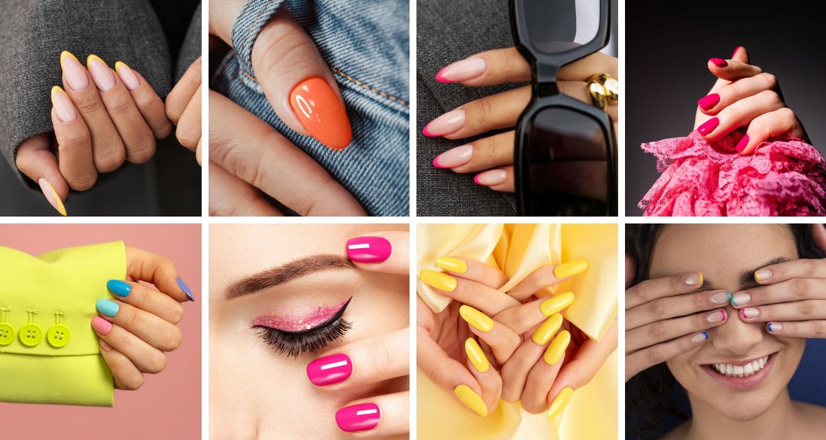 Kolorowe paznokcie 2023 - inspiracje
