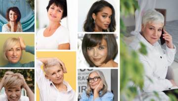 Modne krótkie fryzury dla 50-latki