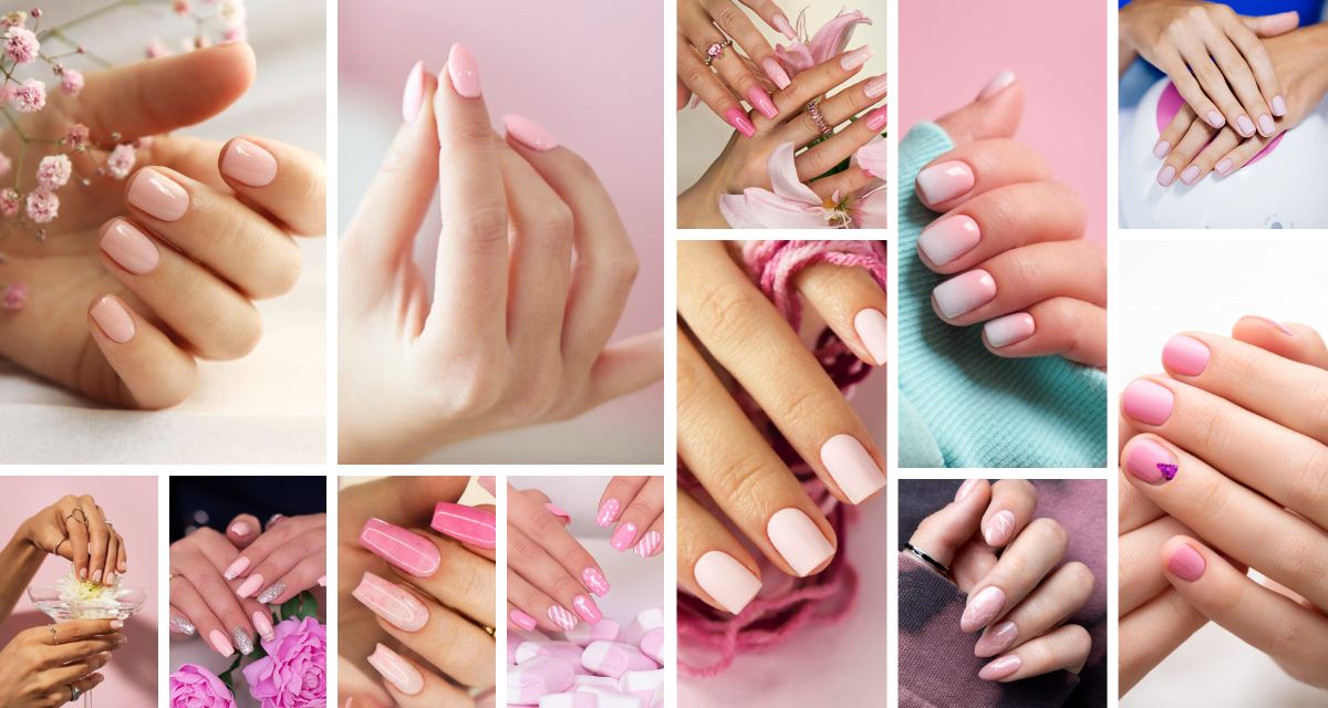 Paznokcie jasny róż Maj 2023