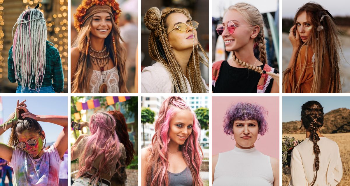Fryzury festiwalowe - trendy, inspiracje