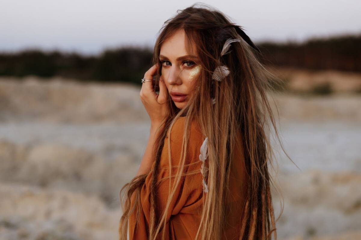 Festiwalowe fryzury - Boho Chic