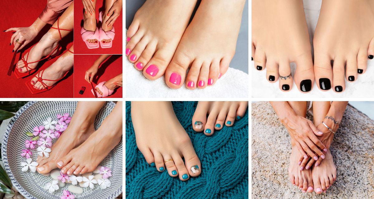 Paznokcie u nóg kolory 2023 - co jest modne w tym sezonie