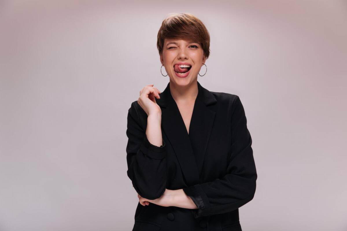 Fryzury z grzywką dla 40-latki: Fryzura pixie