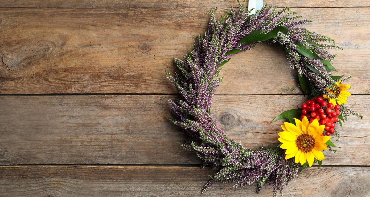 wieniec z wrzosami Freepik wieniec z wrzosami