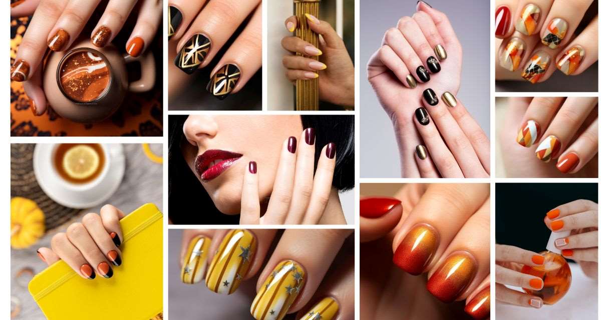 Paznokcie na październik 2023: jesienne HOT trendy w sezonowych kolorach