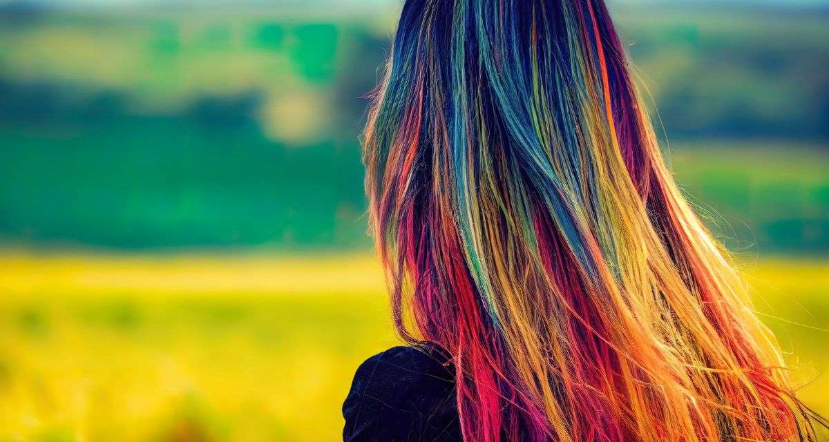 kolorowe włosy
