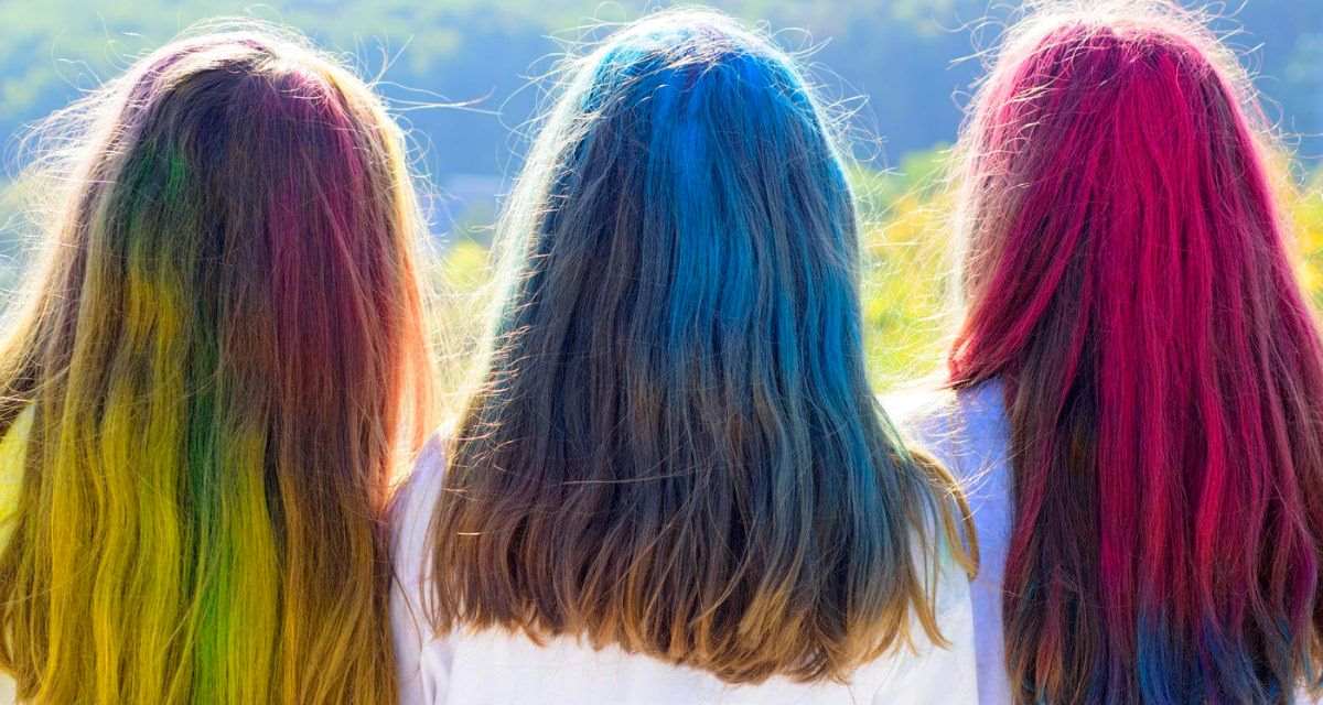 farbowanie włosów bibułą