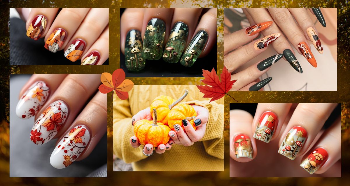 manicure na jesień