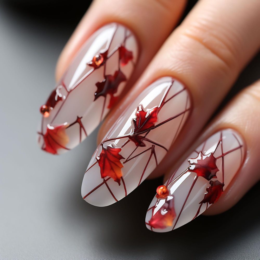 manicure na jesień
