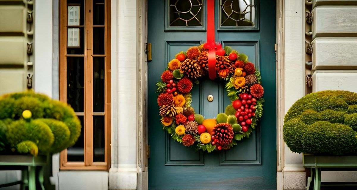 zjawiskowa dekoracja drzwi Freepik zjawiskowa dekoracja drzwi