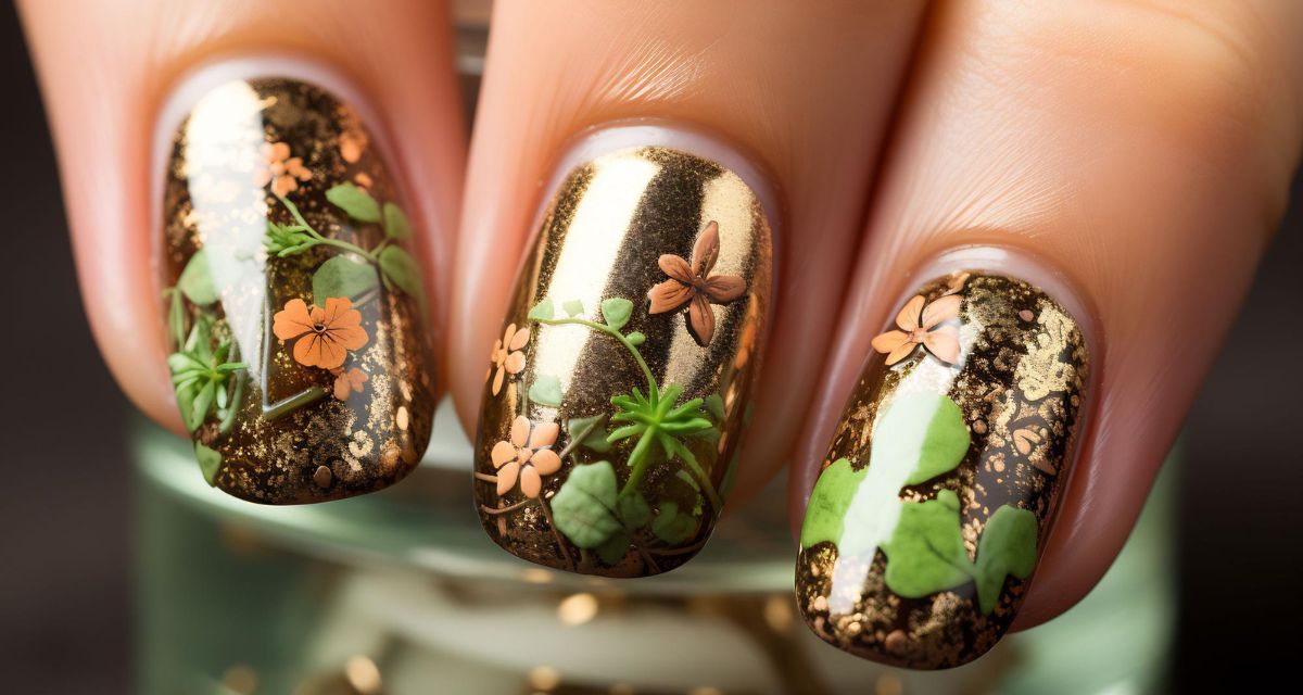 manicure na jesień