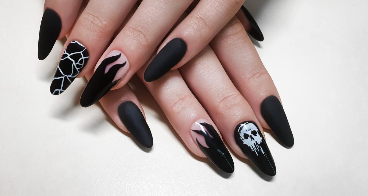 paznokcie na halloween
