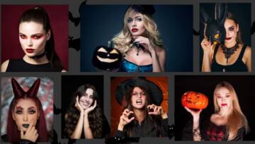 prosty makijaż na Halloween