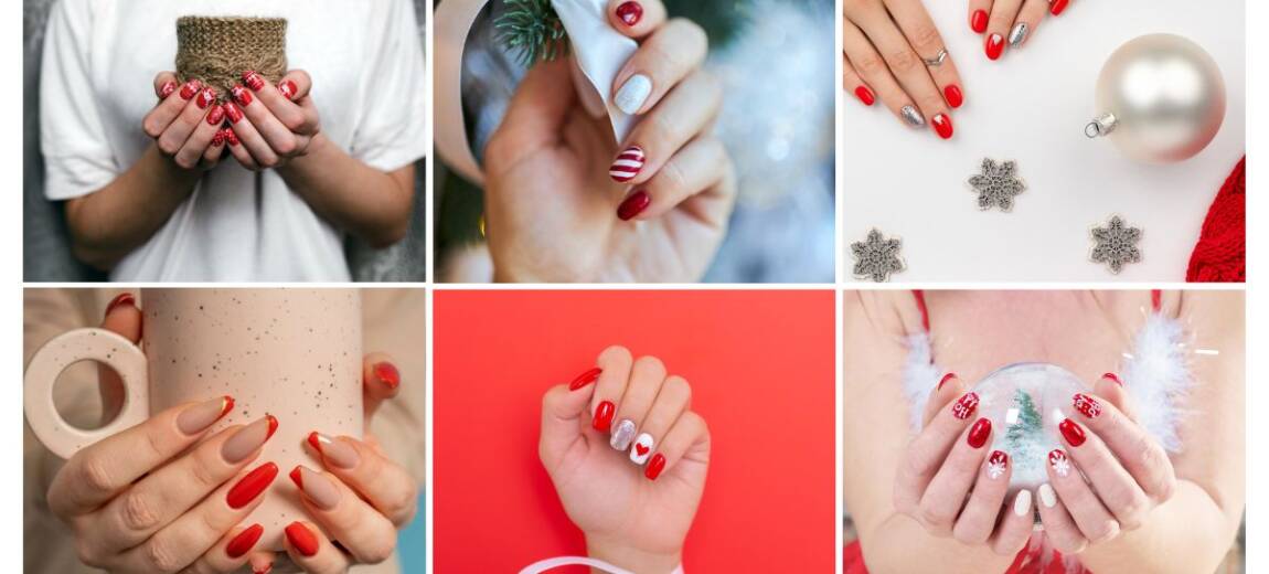 paznokcie mikołajkowe