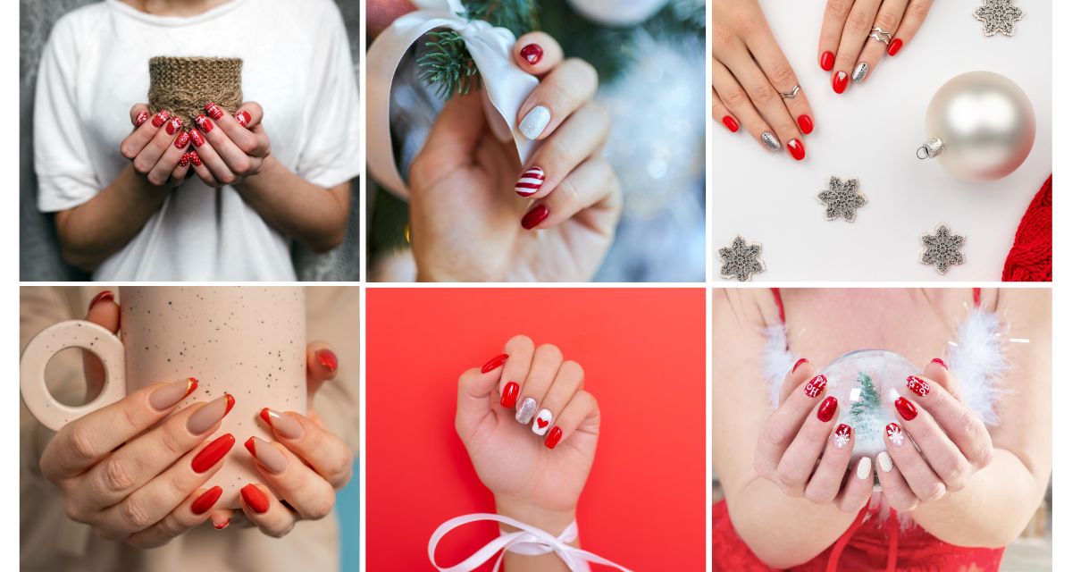 paznokcie mikołajkowe