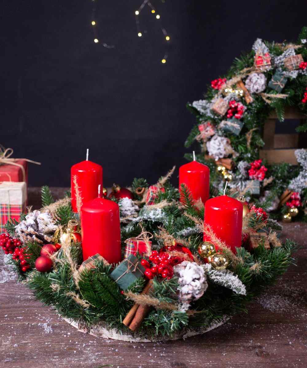 pomysłowy stroik na Adwent