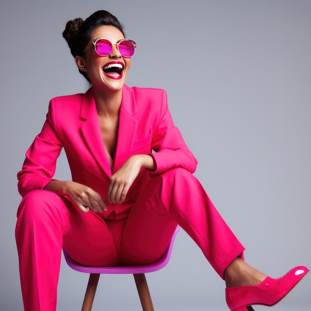 kobieta w fuksjowej stylizacji Freepik kobieta w fuksjowej stylizacji