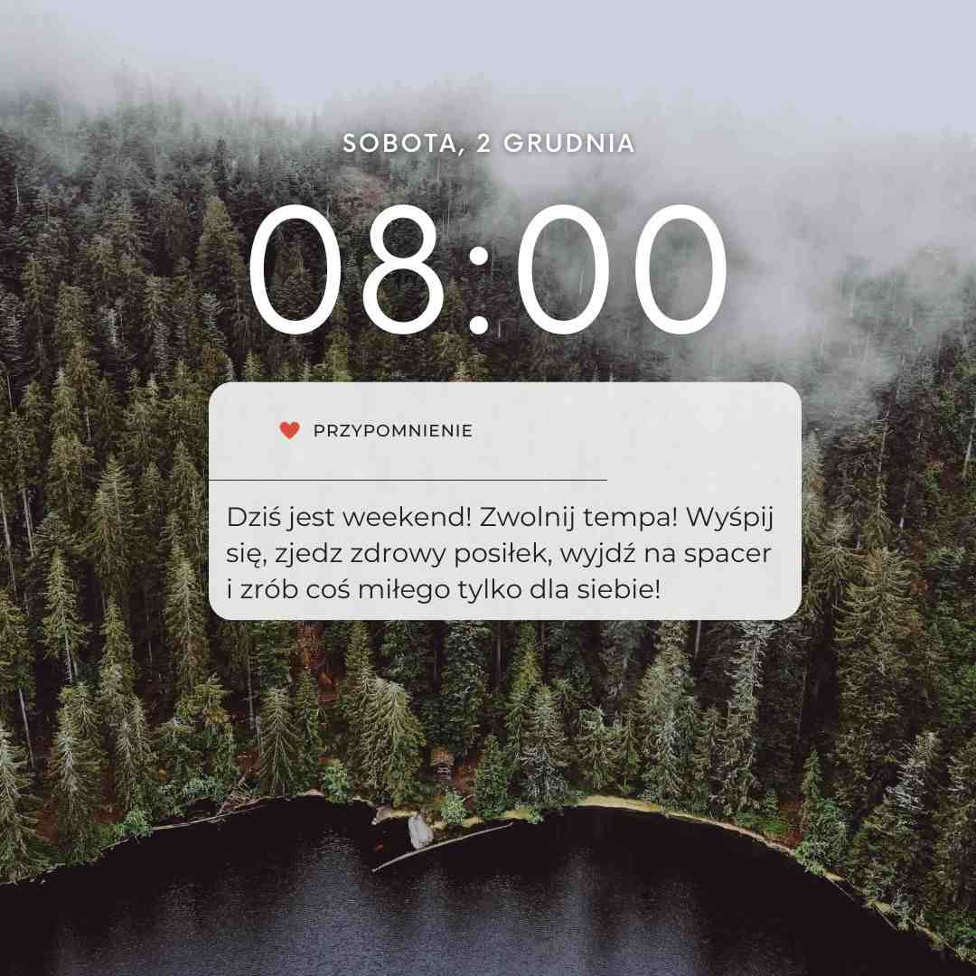 weekendowa przypominajka Canva weekendowa przypominajka