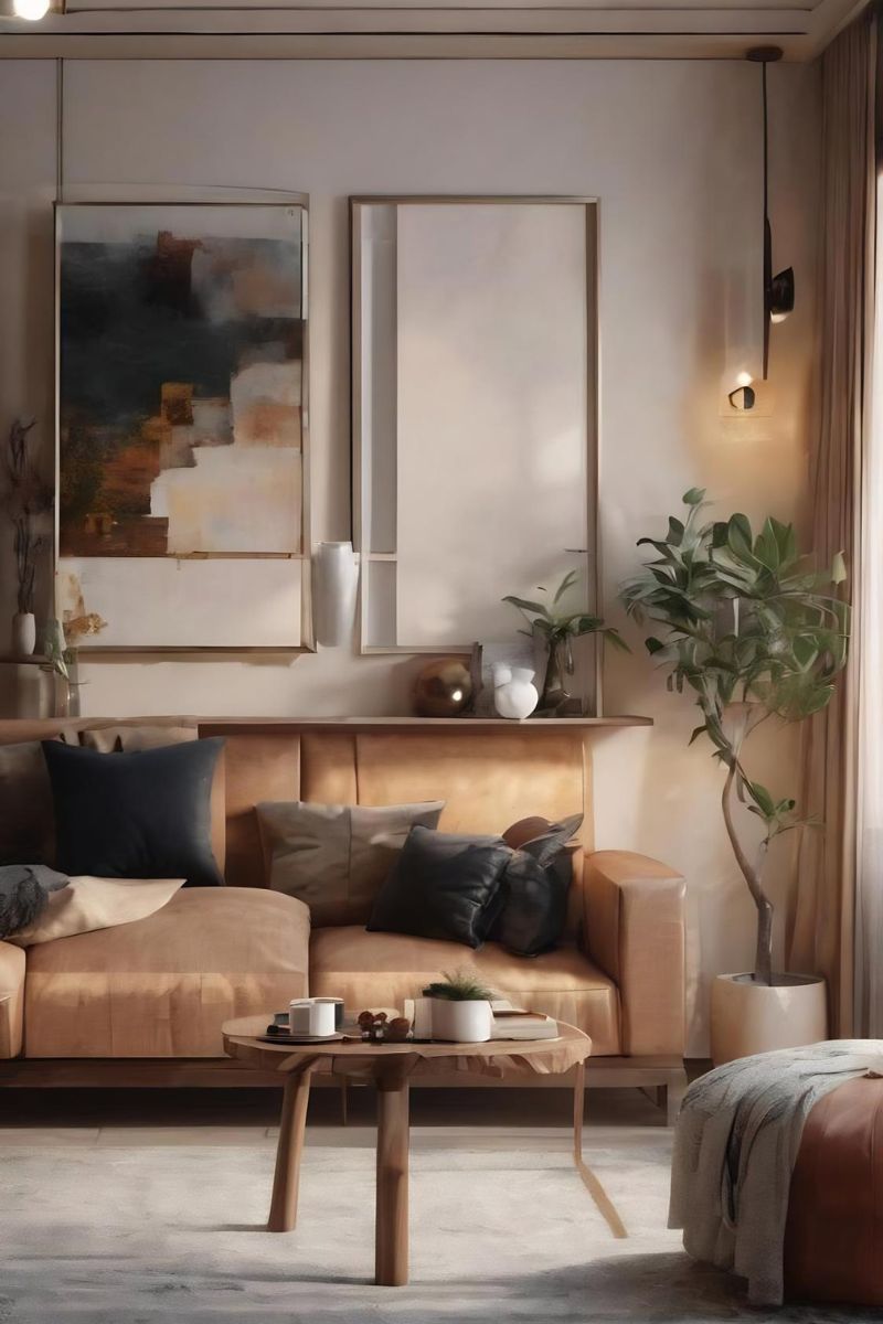 proste meble we wnętrzu Freepik proste meble we wnętrzu