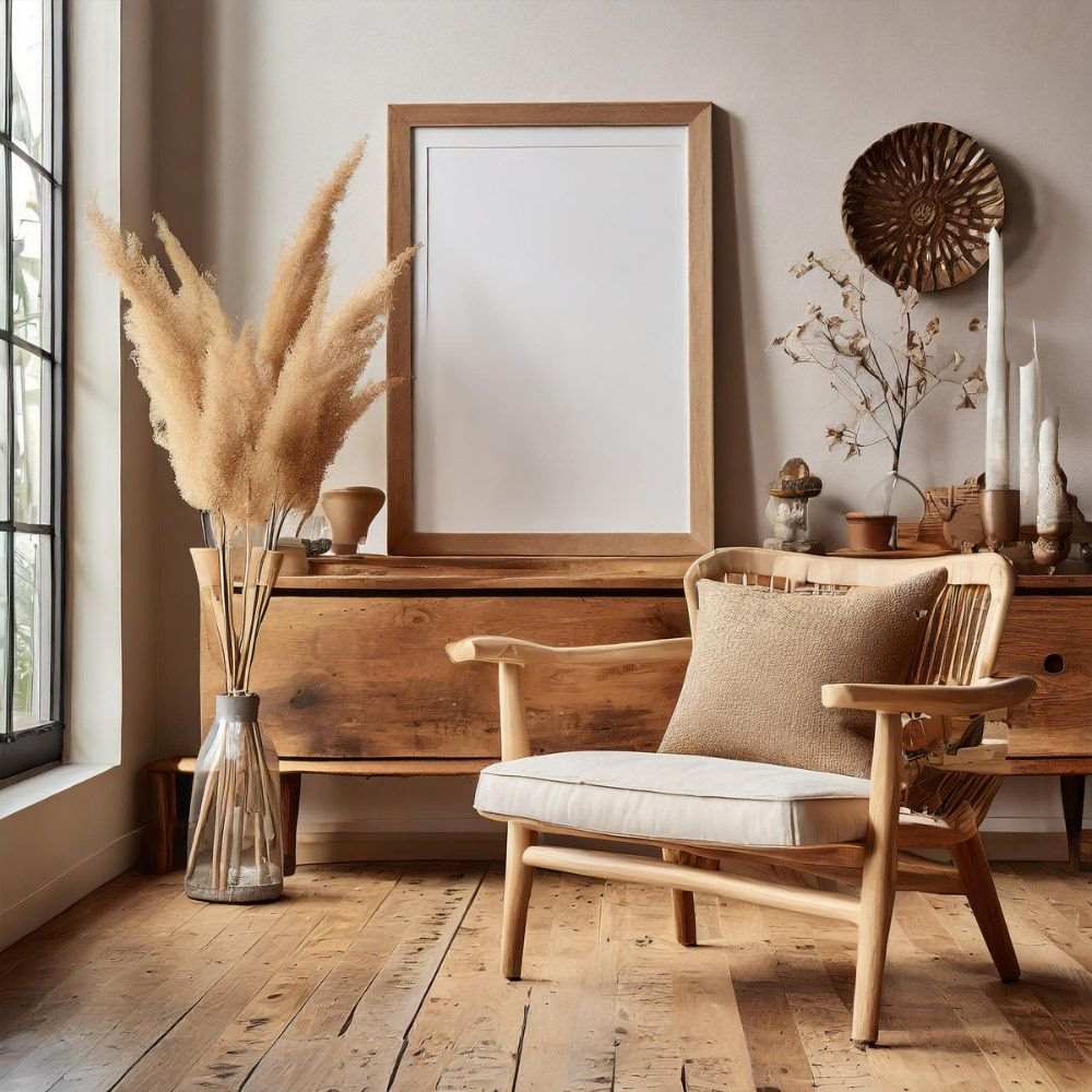 meble z drewna we wnętrzu Freepik meble z drewna we wnętrzu