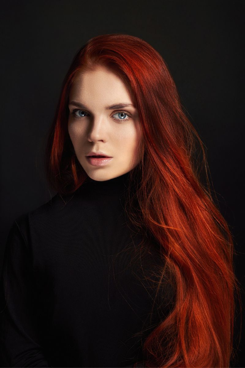 czerwony kolor włosów