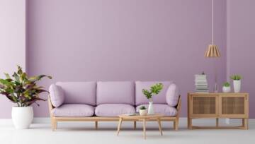 lawendowa sofa