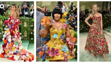 kwiatowe kreacje gwiazd na MET Gala 2024
