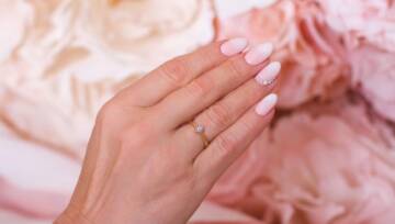 paznokcie ombre na ślub