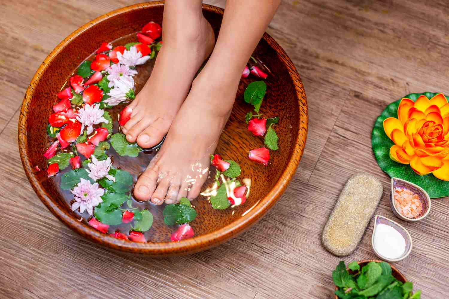 kąpiel dla stóp Freepik kąpiel dla stóp