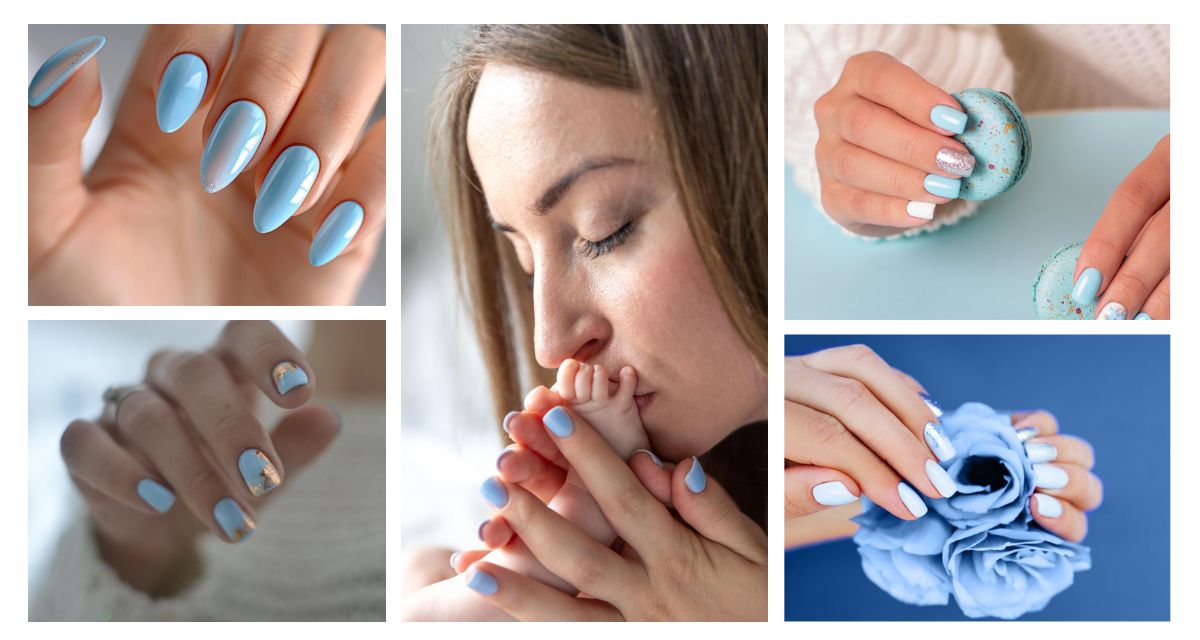 paznokcie baby blue Freepik paznokcie baby blue