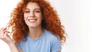 miedziane tony na włosach