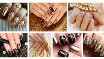 złoty manicure