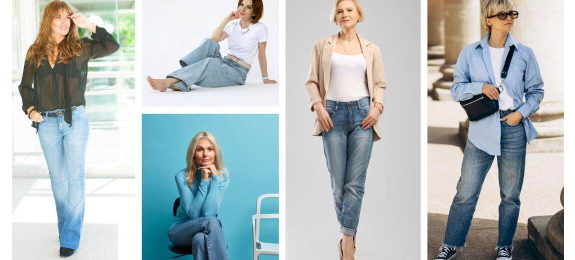 jeansy dla kobiet po 50-tce