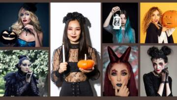 fryzury na Halloween