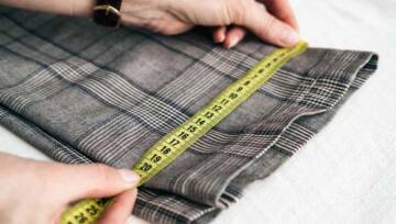 Mierzenie ubrania centymetrem