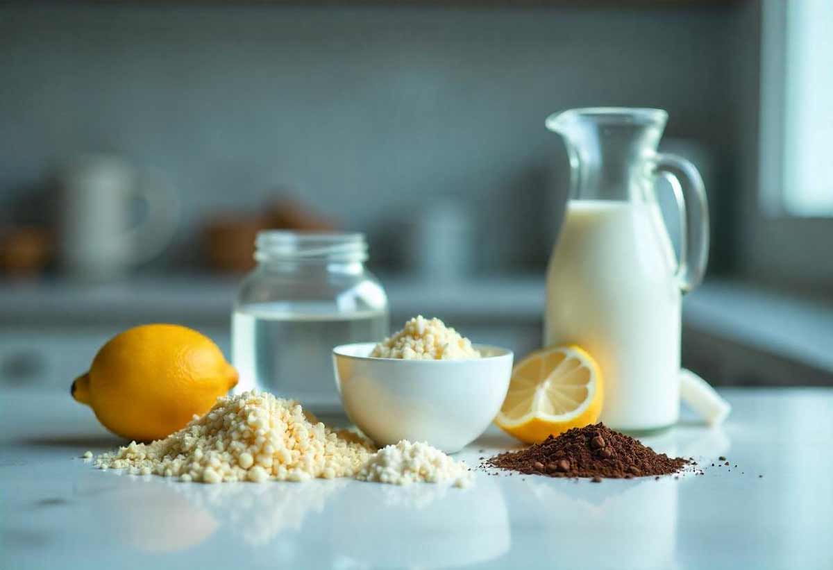 Składniki na maseczkę na twarz