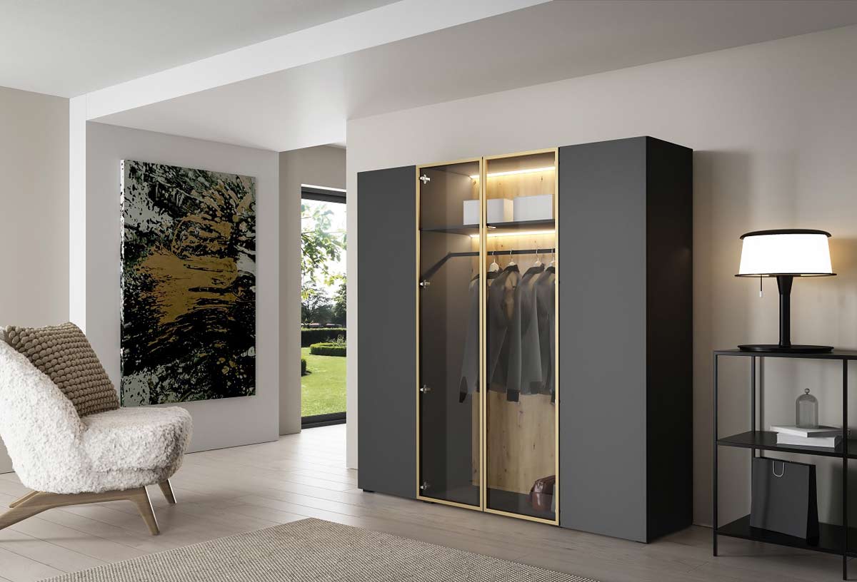 Szafa w kolorze antracytu