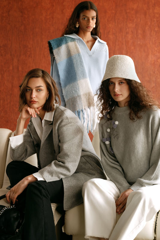 modelki w zimowych ubraniach