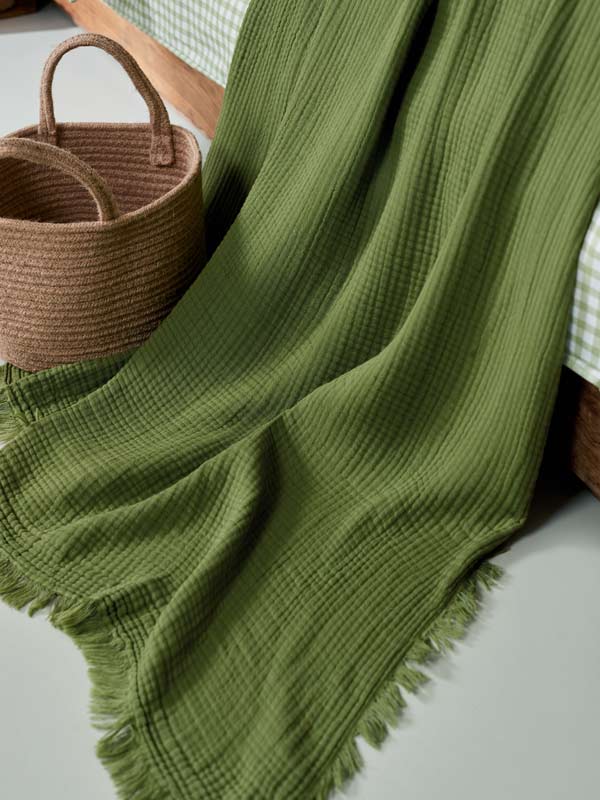 zielony bieżnik na stół