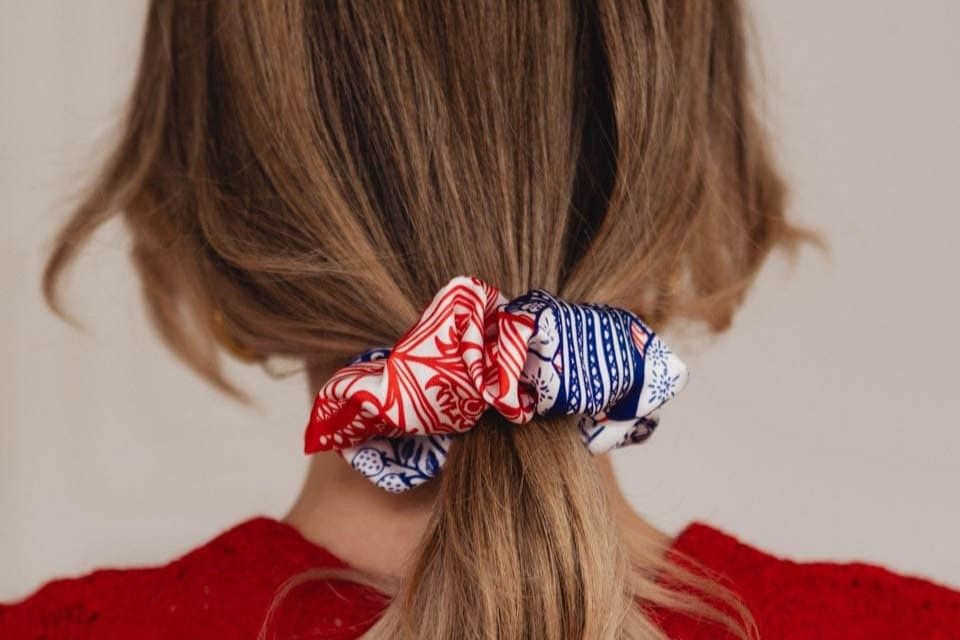 Jedwabne scrunchie