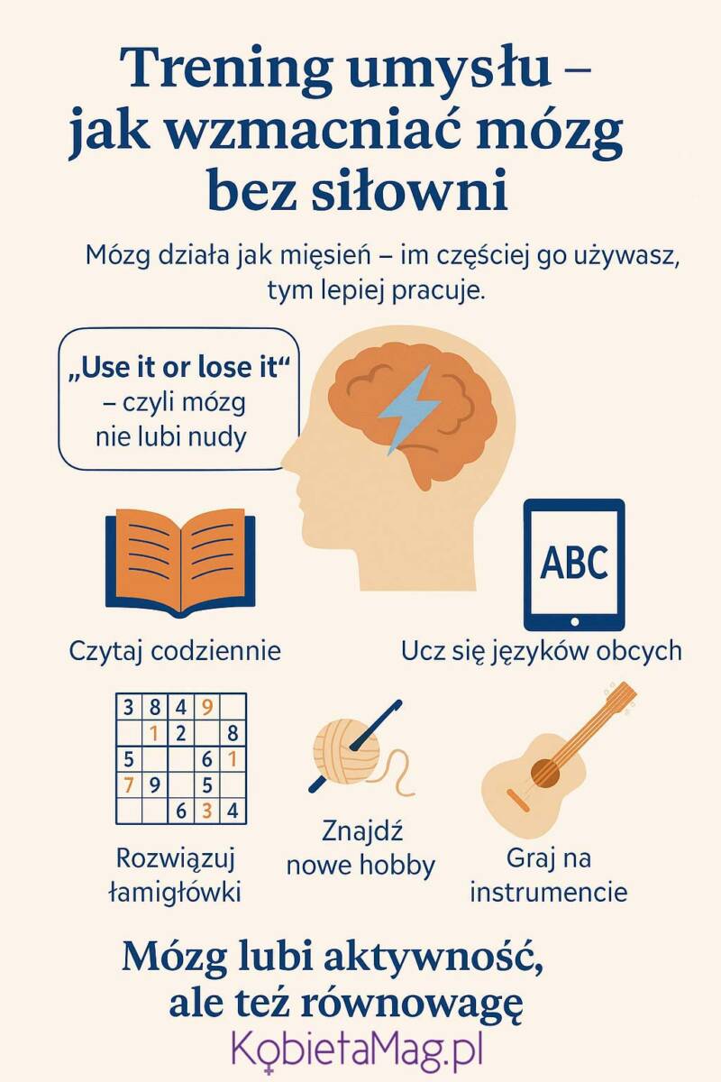 infografika: trening dla mózgu