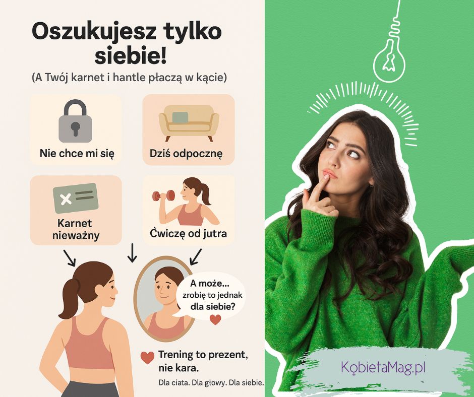 infografika: ćwiczysz dla siebie - motywacja do ćwiczeń