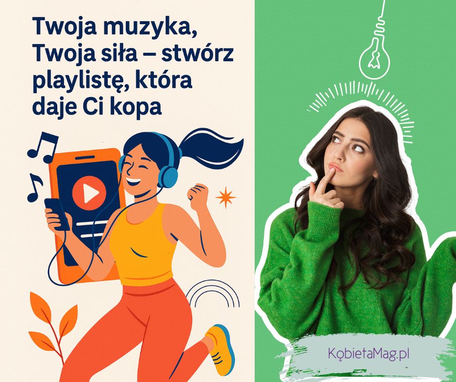 infografika: najlepsza muzyka do ćwiczeń - motywacja do sportu