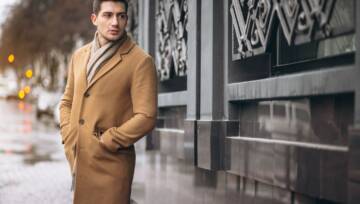 zimowy płaszcz męski