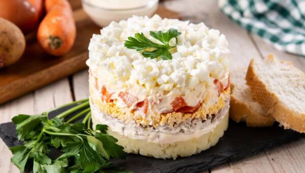 śledź pod pierzynką