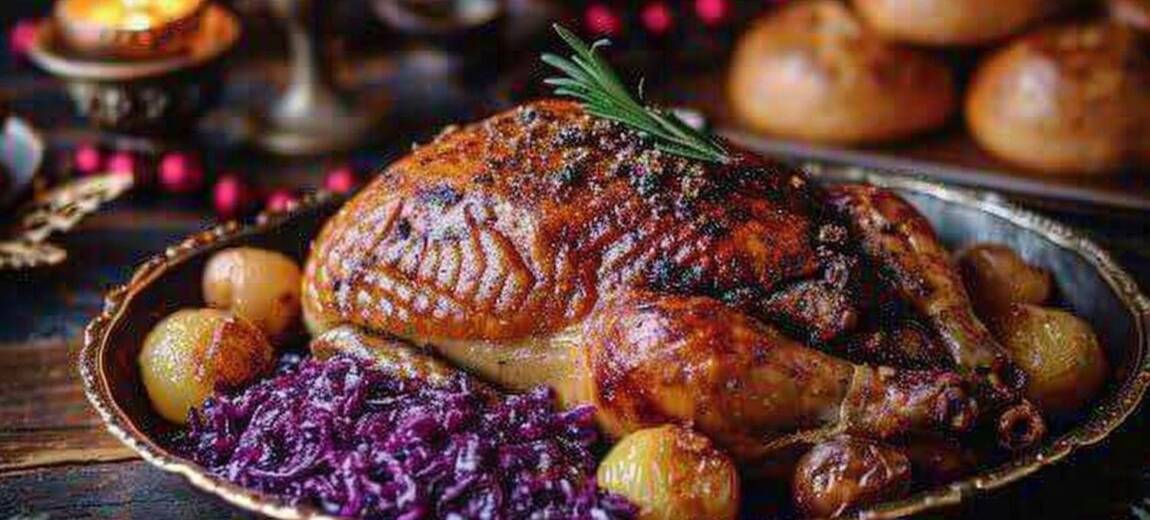 gęsina z buraczkami