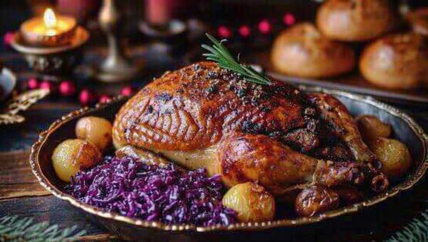 gęsina z buraczkami