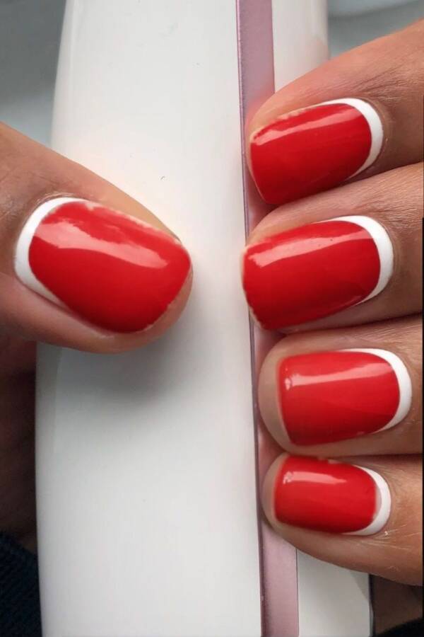 odrócony-frencz biało czerwony